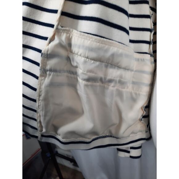 Old Navy Ivory Navy Blue striped jacket - Picture 10 of 11
